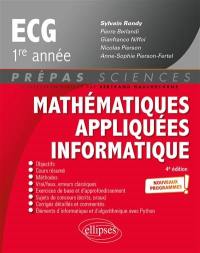 Mathématiques appliquées informatique, ECG 1re année : nouveaux programmes