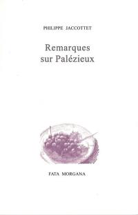 Remarques sur Palézieux