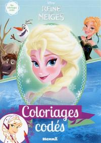 La reine des neiges : coloriages codés