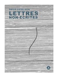 Lettres non-écrites