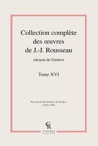 Oeuvres complètes. Vol. 16