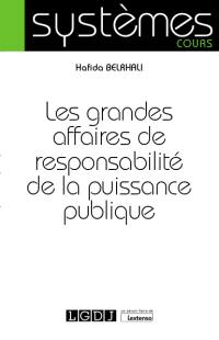 Les grandes affaires de responsabilité de la puissance publique