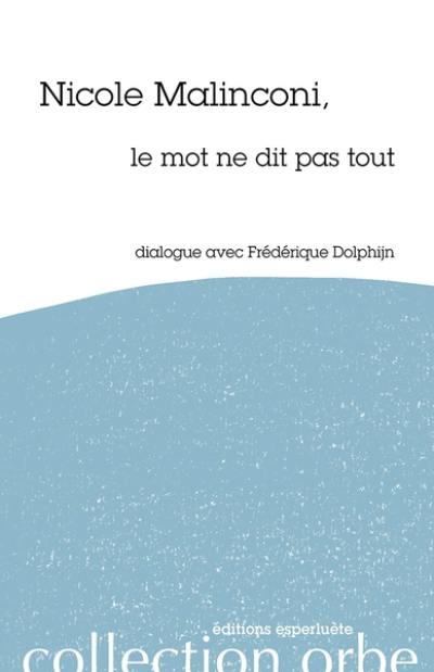 Nicole Malinconi, le mot ne dit pas tout : dialogue avec Frédérique Dolphijn