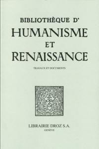 Bibliothèque d'humanisme et Renaissance, n° 80-3