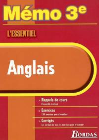 Anglais : rappels de cours, exercices, corrigés