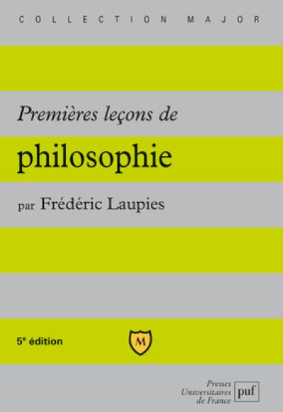 Premières leçons de philosophie