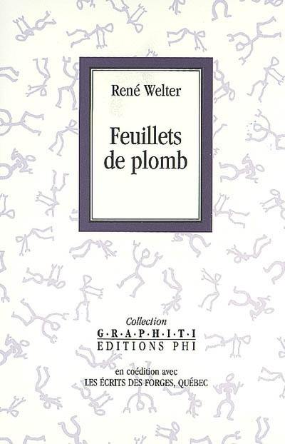 Feuillets de plomb. A main courante