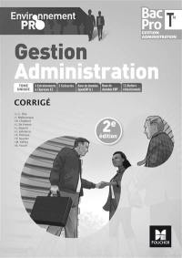 Gestion administration, terminale bac pro : corrigé