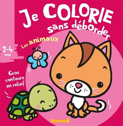 Les animaux : je colorie sans déborder, 2-4 ans