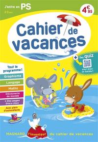 Cahier de vacances j'entre en PS, 2-3 ans : tout le programme !