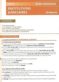 Institutions judiciaires