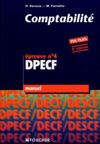 Comptabilité, épreuve n° 4 DPECF : manuel