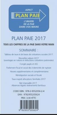 Plan paie 2017 : l'univers de la paie dans vos mains