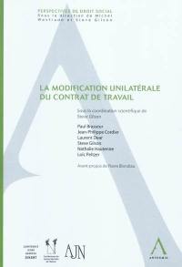 La modification unilatérale du contrat de travail