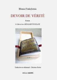 Devoir de vérité : in memoriam Benjamin Fondane