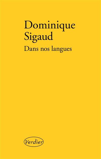 Dans nos langues : récit