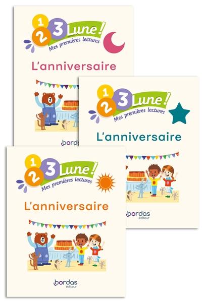 L'anniversaire : 1, 2, 3, lune ! Mes premières lectures