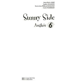 Sunny side, anglais 6e : transparents