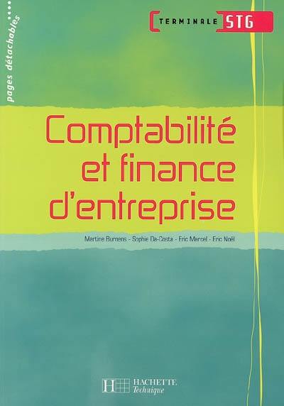 Comptabilité et finance d'entreprise, terminale STG