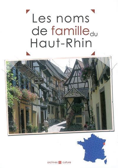 Les noms de famille du Haut-Rhin