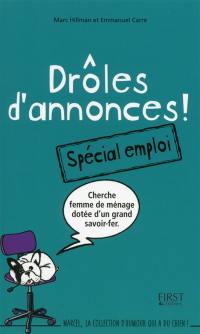 Drôles d'annonces ! : spécial emploi