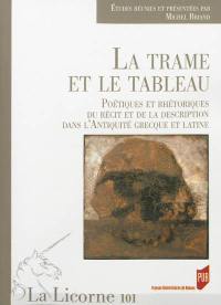 La trame et le tableau : poétiques et rhétoriques du récit et de la description dans l'Antiquité grecque et latine