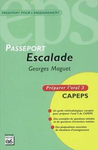 Escalade : Capes externe, épreuve d'admission orale 3, méthodologie et contenus : préparer l'oral 3, CAPEPS