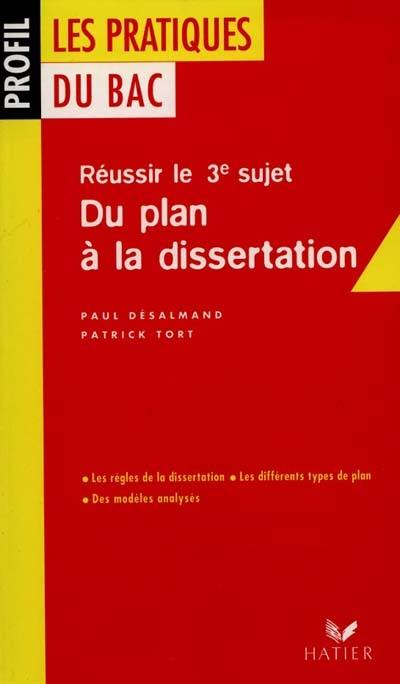 Du plan à la dissertation de français