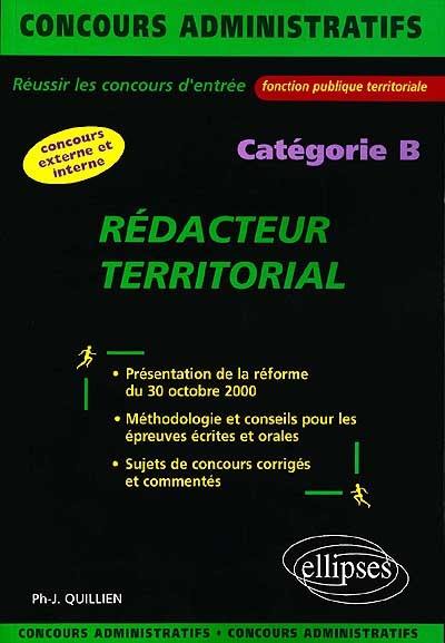 Rédacteur territorial, catégorie B