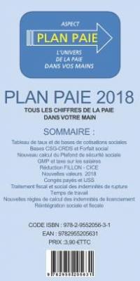 Plan paie 2018 : tous les chiffres de la paie dans votre main