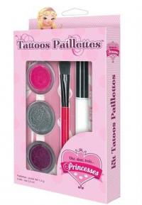 Une, deux, trois... Princesses : tattoos paillettes