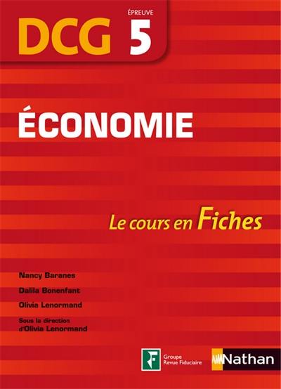 Economie, DCG épreuve 5