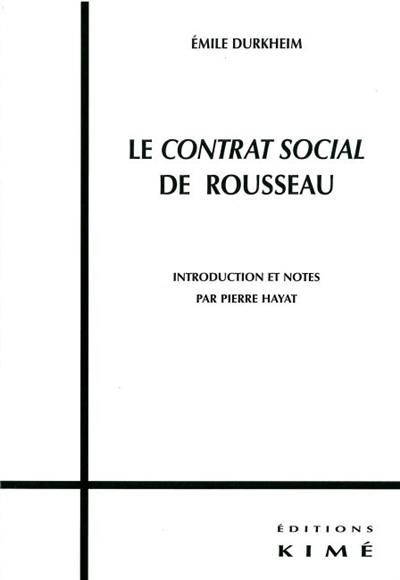 Le contrat social de Rousseau