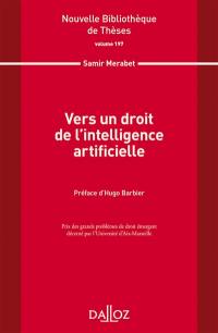 Vers un droit de l'intelligence artificielle