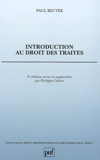 Introduction au droit des traités