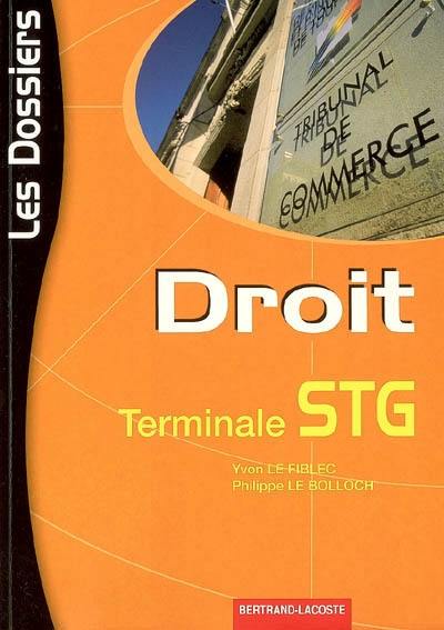 Droit terminale STG