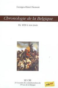 Chronologie de la Belgique : de 1830 à nos jours