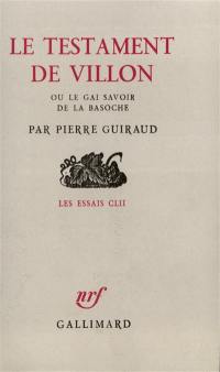 Le Testament de Villon