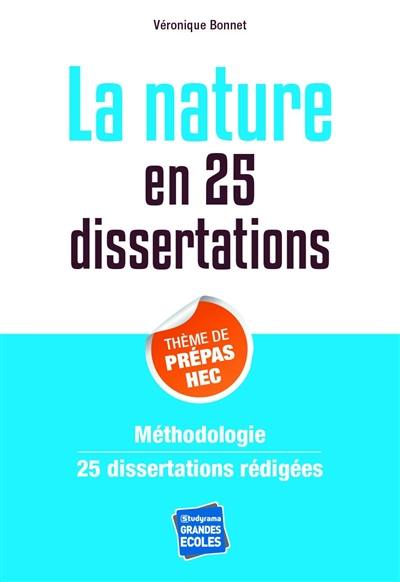 La nature en 25 dissertations : sujet des concours EC 2015