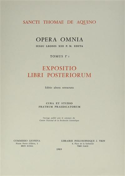 Expositio libri Peryermenias. Vol. 2