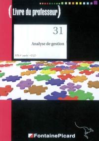 Analyse de gestion, BTS CGO 1re année : livre du professeur