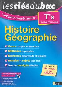 Histoire géographie terminale S : nouveau programme