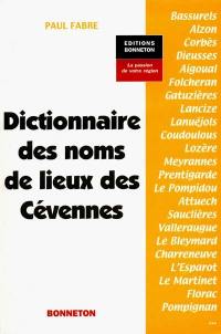 Dictionnaire des noms de lieux des Cévennes