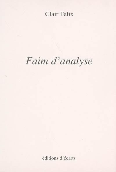 Faim d'analyse