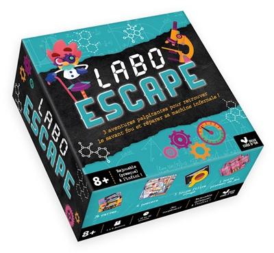 Labo escape : 3 aventures palpitantes pour retrouver le savant fou et réparer sa machine infernale !