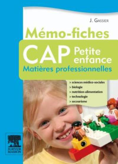 Mémo-fiches CAP Petite enfance : matières professionnelles