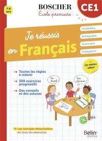 Je réussis en français, CE1, 7-8 ans