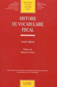 Histoire du vocabulaire fiscal