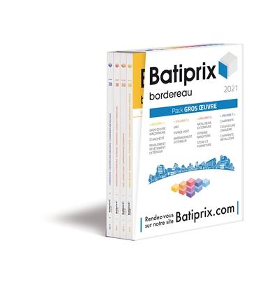 Batiprix 2021 : pack gros oeuvre : bordereau