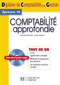 Comptabilité approfondie, épreuve 10